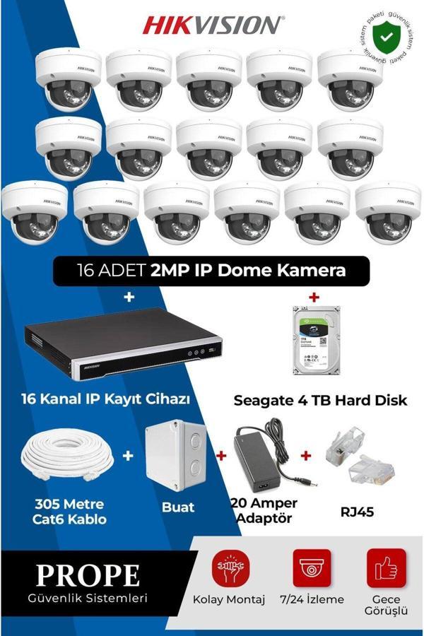 Hikvision 16 Kameralı Dome Full Sistem Paketi - Image 1