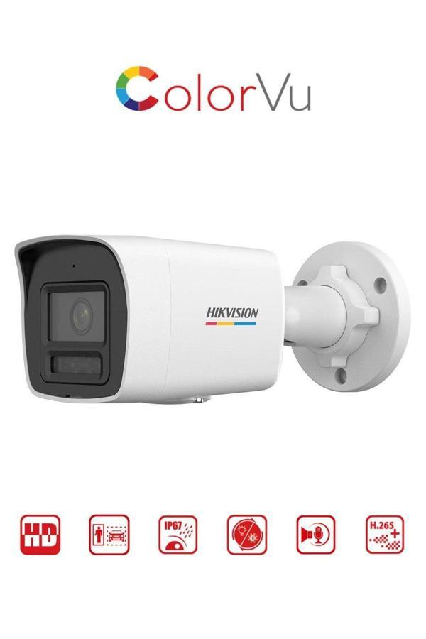 Hikvision Ds-2Cd1047G2H-Lıuf - 4Mp Colorvu + Smart Hybrid Light Bullet Network Kamera - Image 1