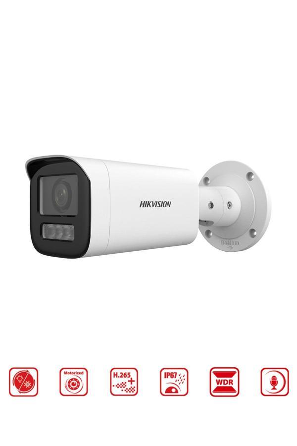 Hikvision 6Mp Smart Hybrit Light Motorize Varifokal Lensli Bullet Kamera (H.265+) 120Db Wdr (Dahili Mikrofon) - Image 1