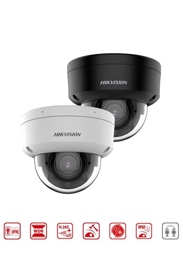 Hikvision 4Mp Motorize Varifokal Lensli Hybrid Light Bullet Kamera Acusens & Metal & Vca&120Db Wdr (Beyaz) - Image 1