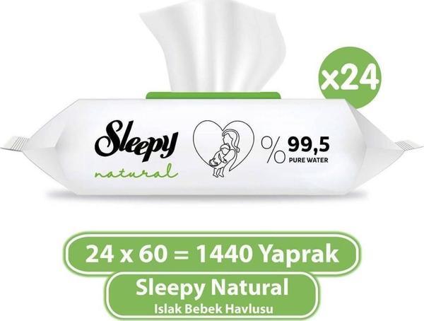 Sleepy Natural Islak Bebek Havlusu 24x60 (1440 Yaprak) - Image 1