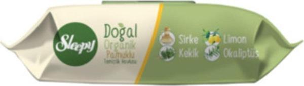 Sleepy Doğal Organik Pamuklu Islak Havlu 50'li - Image 1