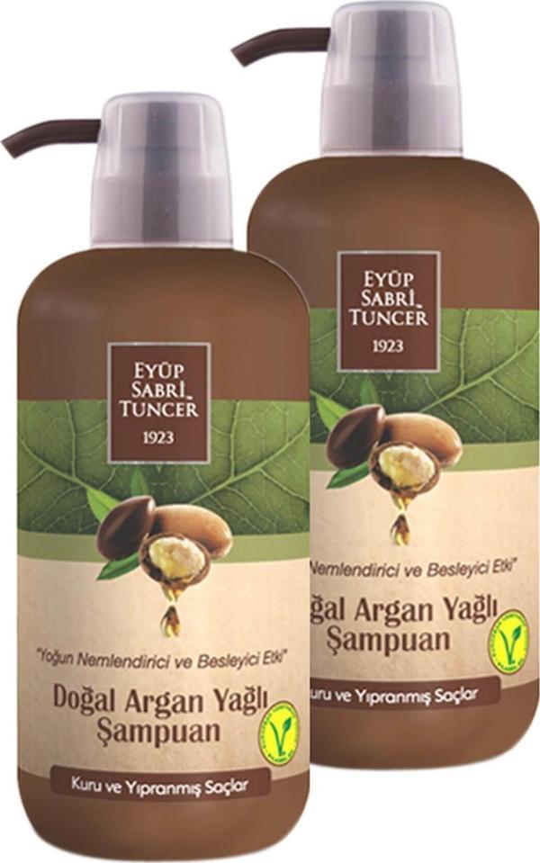 Eyüp Sabri Tuncer Doğal Argan Yağlı Şampuan 600ml X 2 Adet - Image 1