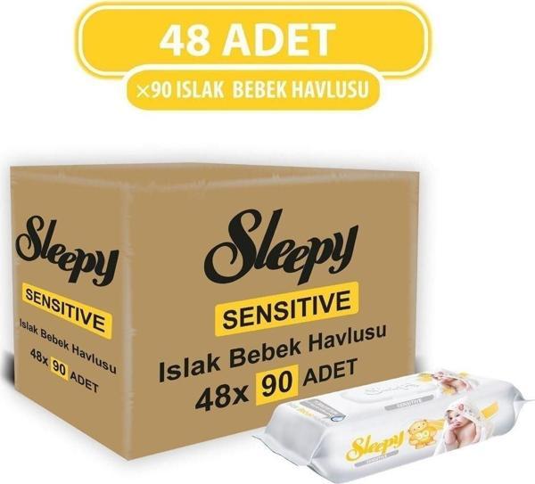 Sleepy Sensitive Islak Havlu 48x90 (4320 YAPRAK) - Image 1