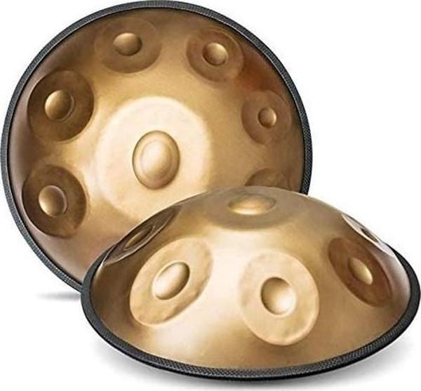 HANG DRUM HANDPAN SPACE DRUM GOLD STEEL DRUM 9 TONLU 22 INÇ - Image 1