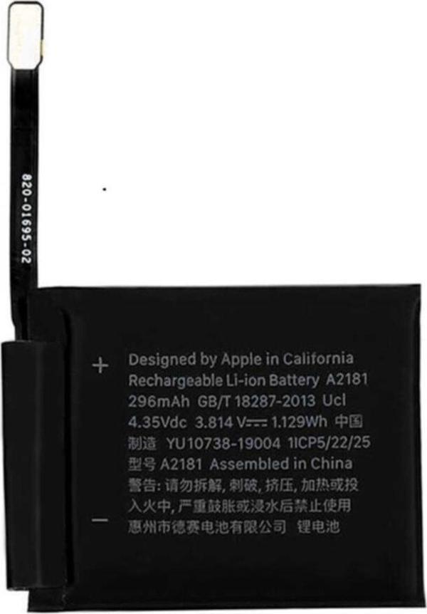 Coverzone Apple Smart Watch Uyumlu A2181 S5 44mm 3.814v 296 Mah Akıllı Saat Pili Batarya - Image 1