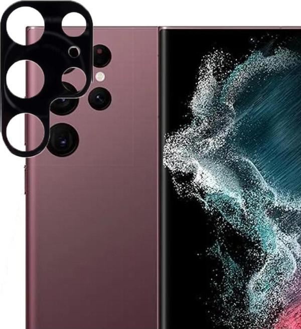 Coverzone Galaxy S22 Ultra Ile Uyumlu Kamera Lens Koruyucu 3d Kavisli Cam Siyah - Image 1