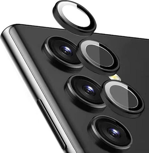 Coverzone Galaxy S23 Ile Uyumlu Kamera Lens Koruyucu Ineffable Kamera Lens Koruma Siyah - Image 1