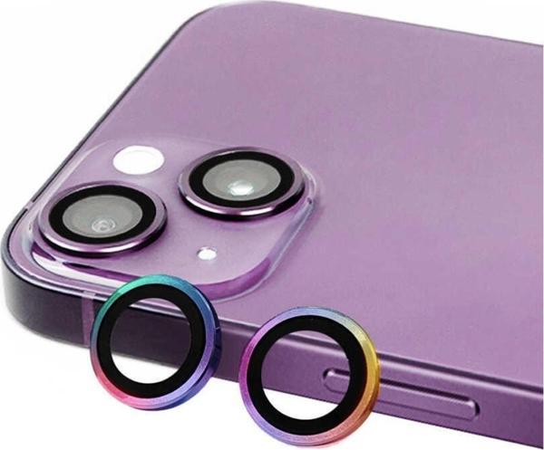 Coverzone Iphone 14 Plus Ile Uyumlu Profesyonel Kamera Lens Koruma Camcov Colorful - Image 1