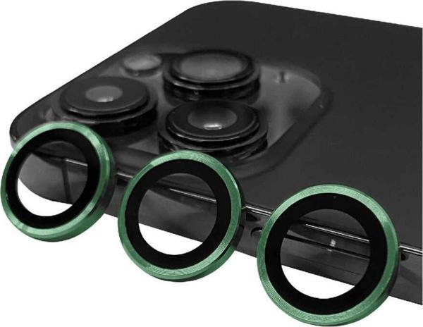 Coverzone Iphone 14 Pro Max Ile Uyumlu Profesyonel Kamera Lens Koruma Camcov Koyu Yeşil - Image 1