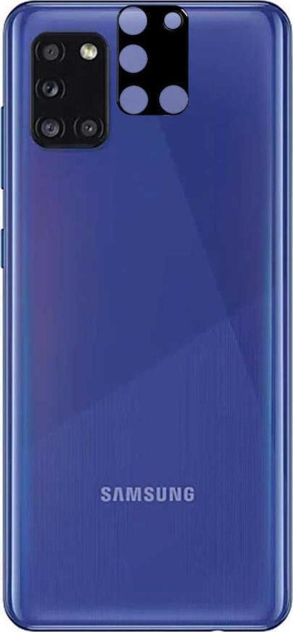Coverzone Samsung Galaxy A31 Ile Uyumlu 3d Kamera Lens Koruma Z-panoply Tam Kaplayan Kamera Koruma Siyah - Image 1