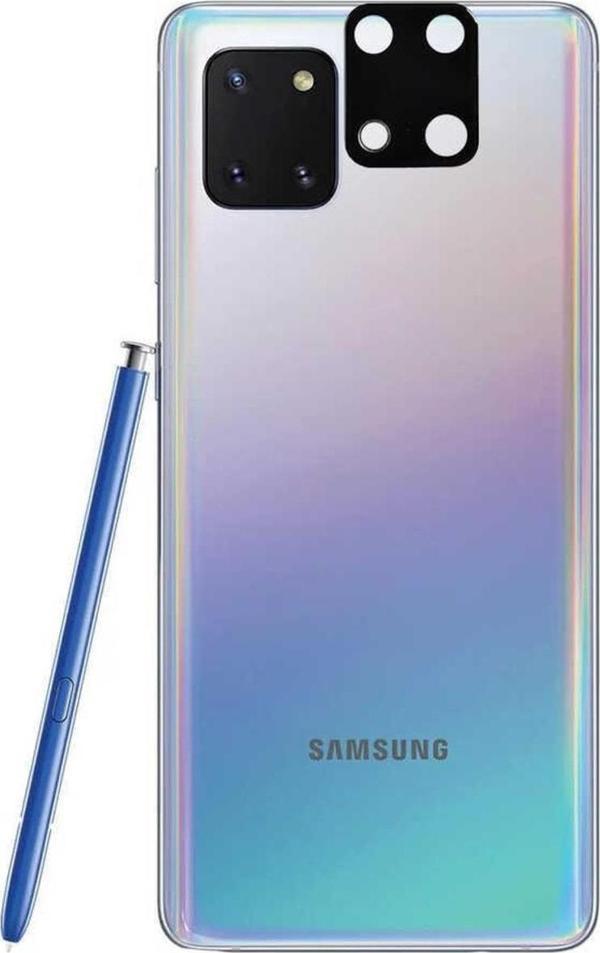 Coverzone Samsung Galaxy A81 Ile Uyumlu 3d Kamera Lens Koruma Z-panoply Tam Kaplayan Kamera Koruma Siyah - Image 1