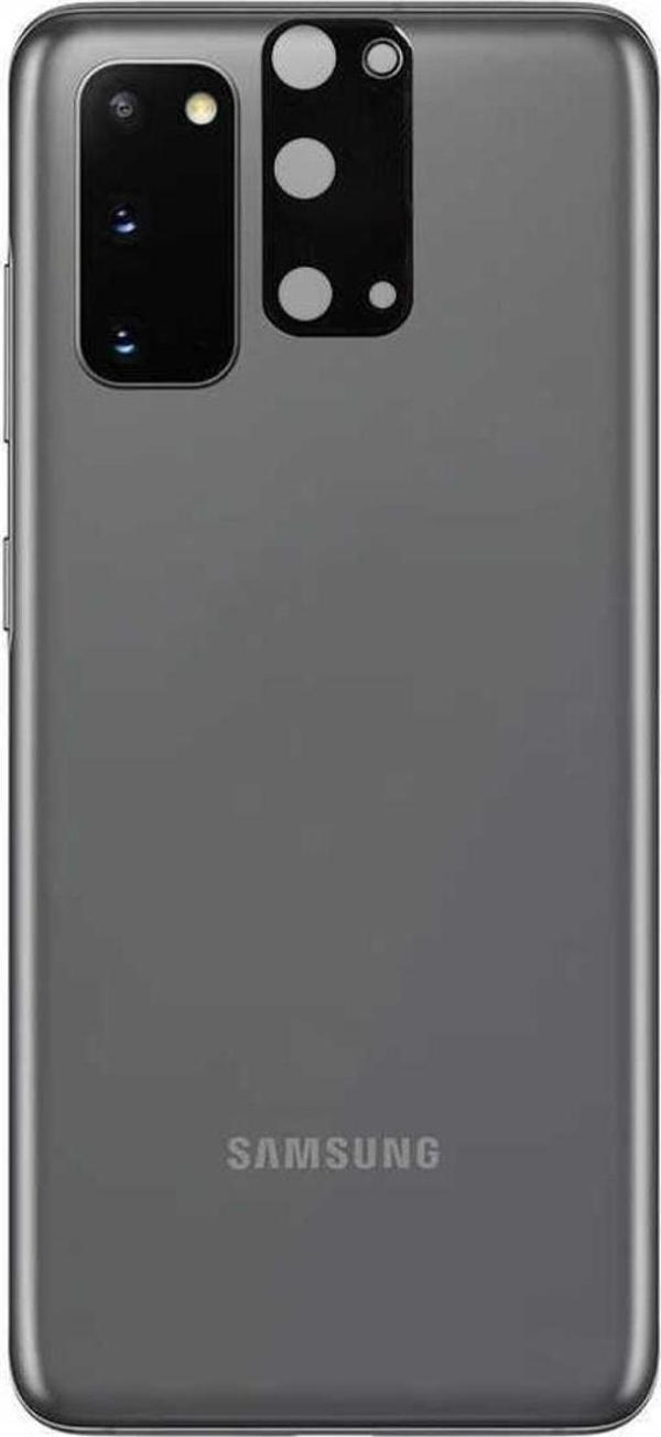 Coverzone Samsung Galaxy S20 Ile Uyumlu 3d Kamera Lens Koruma Z-panoply Tam Kaplayan Kamera Koruma Siyah - Image 1