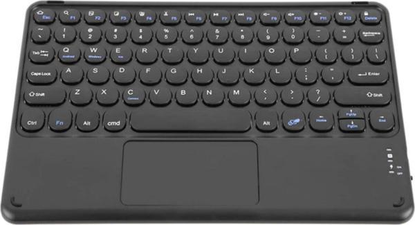 Coverzone Taşınabilir Ultra Ince Kablosuz Ipad/tablet/pc/telefon Touchpad Slim Bluetooth Klavye Siyah - Image 1