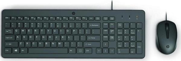 HP 150 Kablolu Klavye & Mouse Set Tr - Image 1