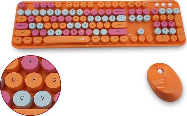 Mofii Kablosuz Klavye Ve Mouse Fare Set 104 Tuşlu Pc Notebook Uyumlu 136mm X 445mm Zr513 - Image 1