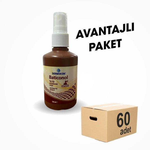 Dermosept Sprey Batikon 100ML - 60 Adet - Image 1