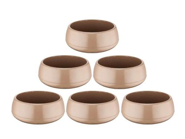 Omnipazar SO-EAS3 Elvan Arajman Sukulent Kaktüs Saksı 4.8 lt Mocha 6 Adet - Image 1