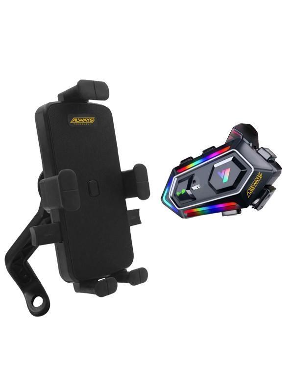 Y20 Kask Kulaklık interkom + Motosiklet Telefon Tutacağı - Image 1
