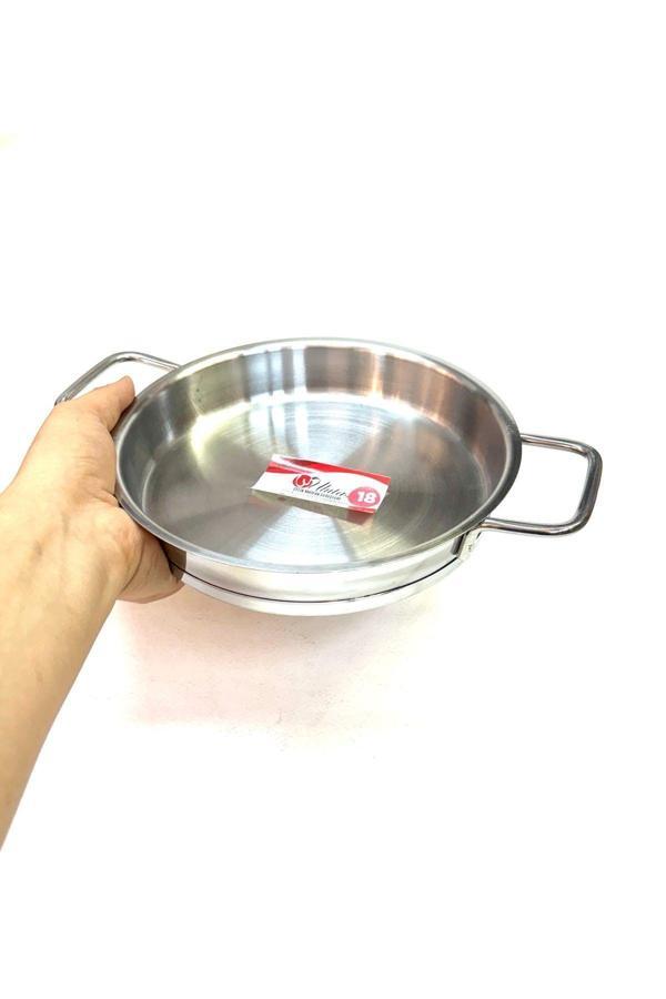 Ulutaş Paslanmaz Çelik Dik Yumurta Sahanı 18 Cm - Image 1