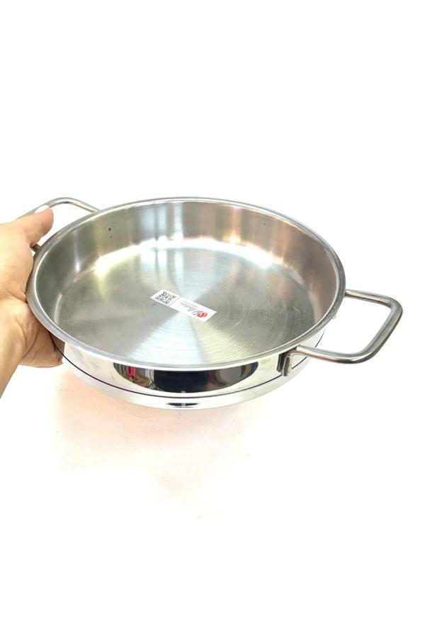 Trendbull Paslanmaz Çelik Yapıştırmaz Kalın Taban Dik Yumurta Sahanı 20 Cm - Image 1