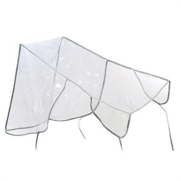 BUFFER® Bebek Arabası Puset Şeffaf Yağmurluk Rüzgar Engelleyici Muşamba - Image 1