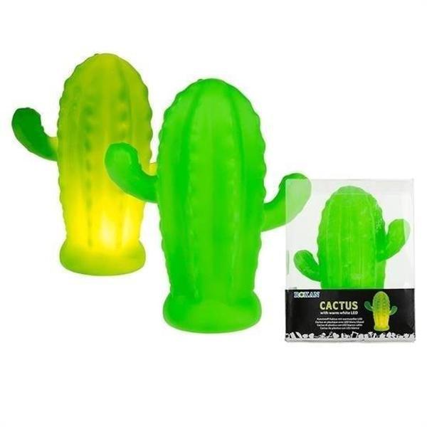BUFFER® Pilli Silikon Led Işıklı Sevimli Kaktüs Gece Lambası Aydınlatması - Image 1