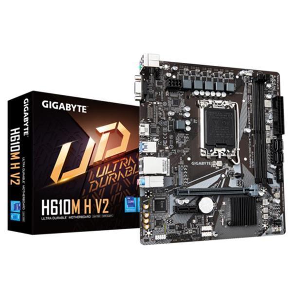 GIGABYTE H610M-H-V2 DDR5 5600MHZ 1XVGA 1XHDMI 1XM.2 USB 3.2 MATX 1700P (12. / 13. VE 14. NESİL İŞLEMCİ UYUMLU) - Image 1