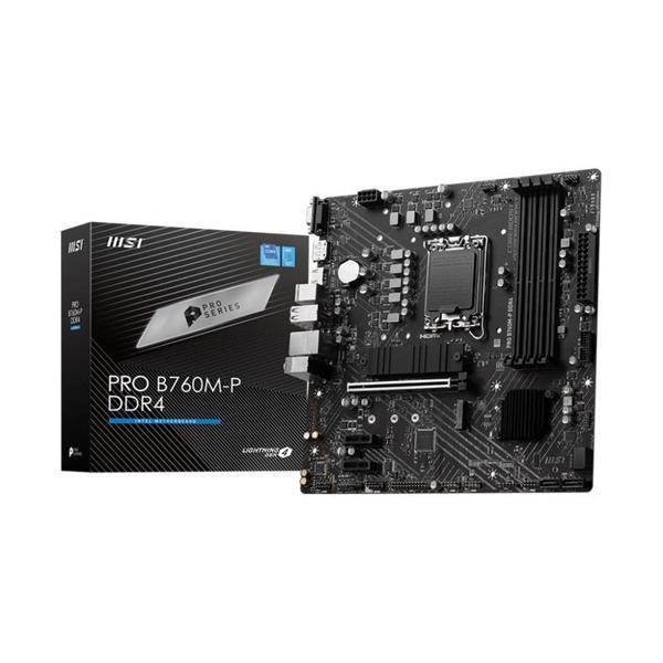 MSI PRO B760M-P DDR4 4600MHZ 1XHDMI 1XDP 2XM.2 USB 3.2 ATX 1700P (12. / 13. VE 14. NESİL İŞLEMCİ UYUMLU) - Image 1