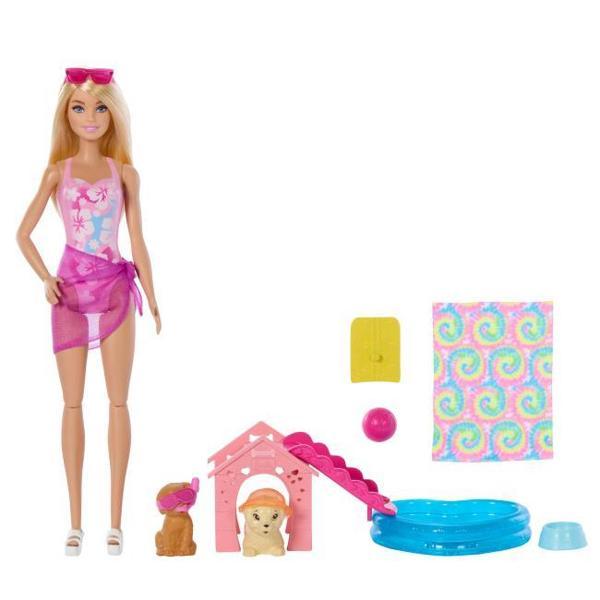 Barbie Köpekçikle Havuz Partisi Oyun Seti JBF35  - Image 1