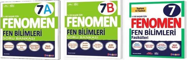 Fenomen Okul 2026 7. Sınıf Fen Bilimleri A + B + Fasikül Seti 3 Kitap - Fenomen Yayıncılık - Image 1