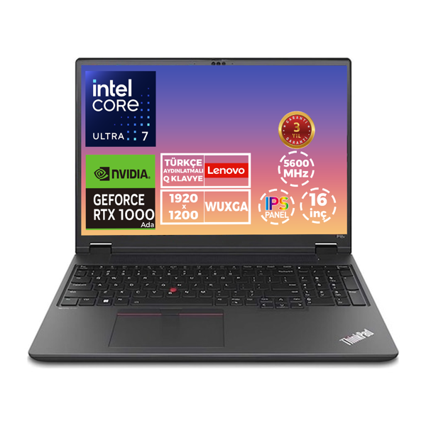 Lenovo MWS P16V G2 Ultra 7 155H 64GB 4TB SSD 6 GB RTX1000 Ada 16" WUXGA W11P 21KXS0ASTX 017 - Image 1