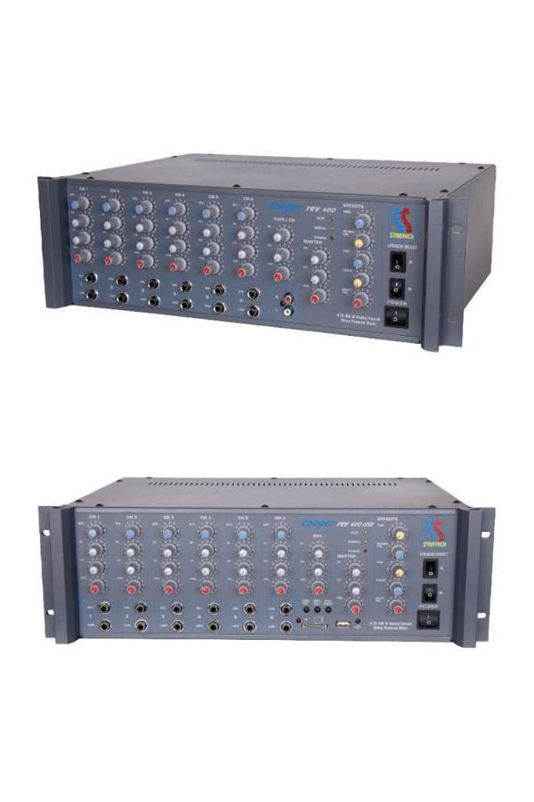 Startech Cooper Rev-400T USB 400 Watt Hat Trafolu Reverbli Cami Anfisi ve Çok Amaçlı Power Mixer - Image 1