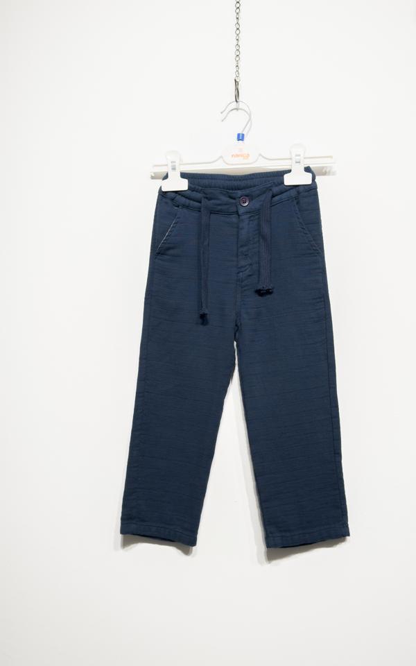 İNCE KUMAŞ PANTOLON LACİVERT - Image 1