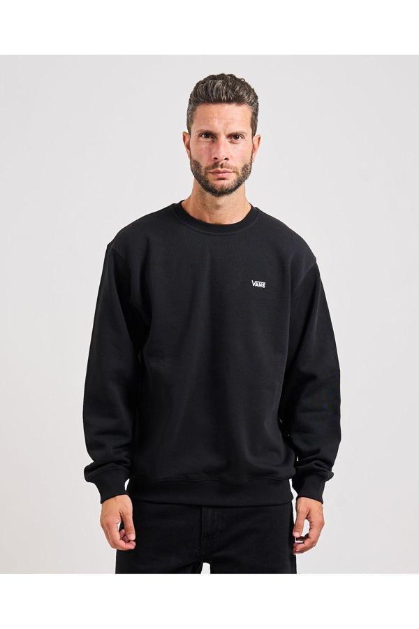 Vans Left Chest Iı Loose Crew Erkek Siyah Sweatshirt Vn000P20Blk1 - Image 1