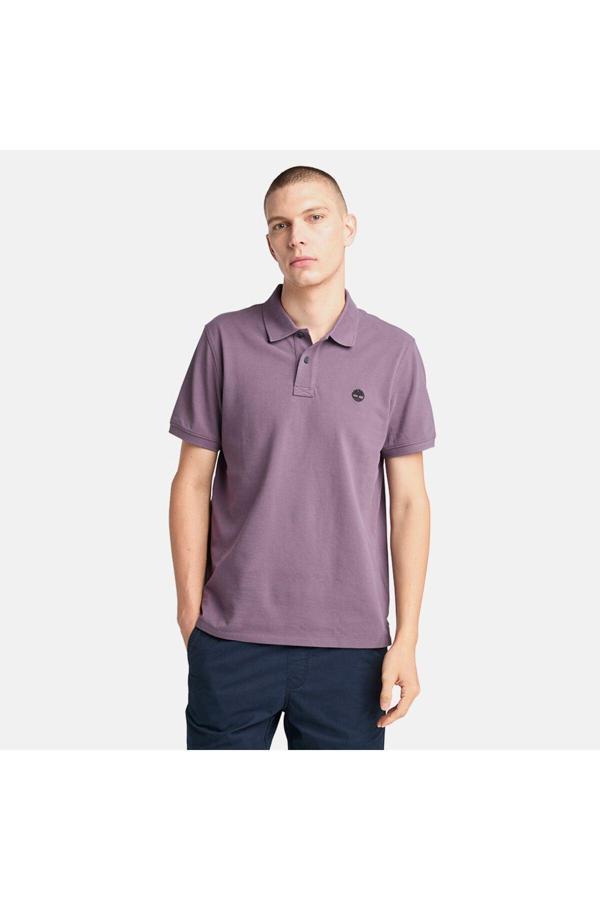 Timberland Mıllers Rıver Pique Short Sleeve Polo Erkek Mor Tshirt Tb0A6Vdpenx1 - Image 1