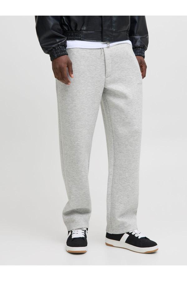 Jack&Jones Jack Jones Jpstkarl Scuba Sweat Pants Ln Erkek Gri Eşofman Altı 12283592-05 - Image 1