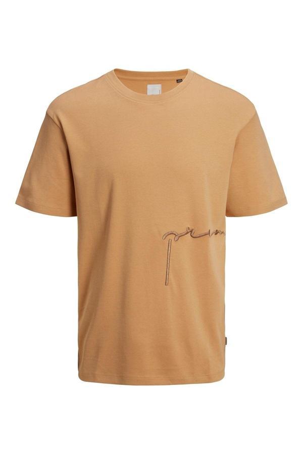 Jack&Jones Jack Jones Blatım Tee Ss Crew Neck Erkek Kahverengi Tshirt 12236062-15 - Image 1