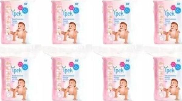 İpek Maxi 60'lı 8 Paket Bebek Temizleme Pamuğu - Image 1