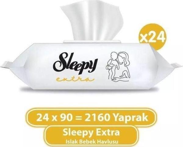 Sleepy Extra Islak Bebek Havlusu 24x90 (2160 Yaprak) - Image 1