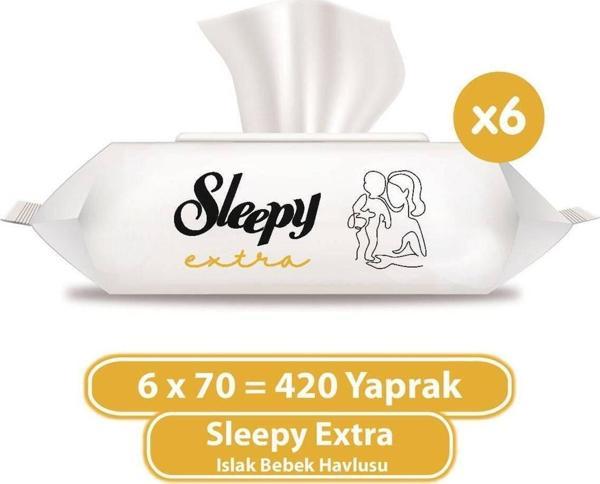 Sleepy Extra Islak Bebek Havlusu 6x70 (420 Yaprak) - Image 1