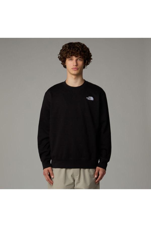 The North Face M Essentıal Relaxed Crew Erkek Siyah Sweatshirt Nf0A89Etjk31 - Image 1