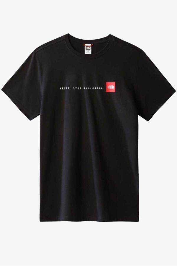The North Face M Ss Never Stop Explorıng Tee Siyah Erkek T-Shirt Nf0A7X1Mjk31 - Image 1