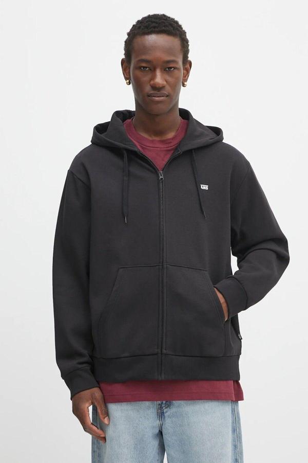 Vans Left Chest Fz Po Erkek Siyah Sweatshirt Vn000R9Zblk1 - Image 1