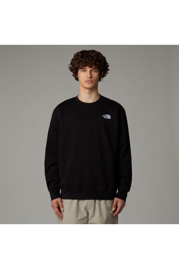 The North Face M Essentıal Relaxed Crew Erkek Siyah Sweatshirt Nf0A89Etjk31 - Image 1
