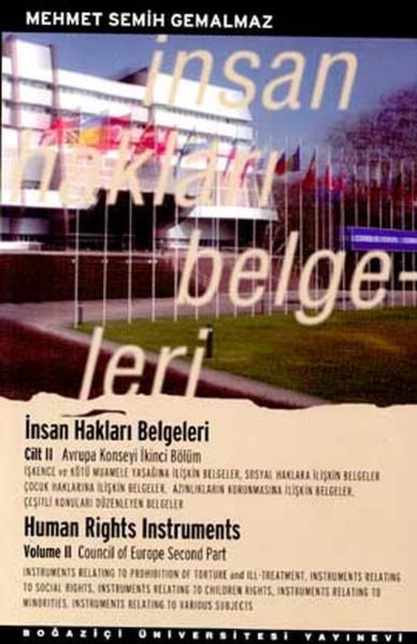 İnsan Hakları Belgeleri Cilt: 2 Avrupa Konseyi İkinci Bölüm - Boğaziçi Üniversitesi Yayınevi - Image 1