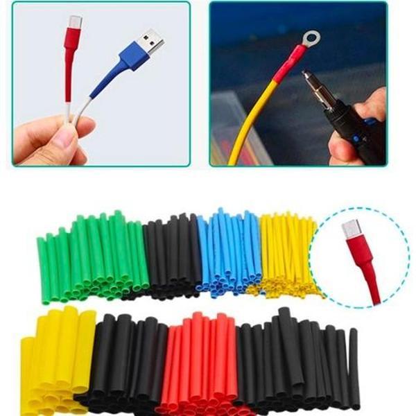 Zhltools 5 Renk Makaron Isı Ile Daralan Kablo Seti 530 Adet 8 Boy Set - Image 1