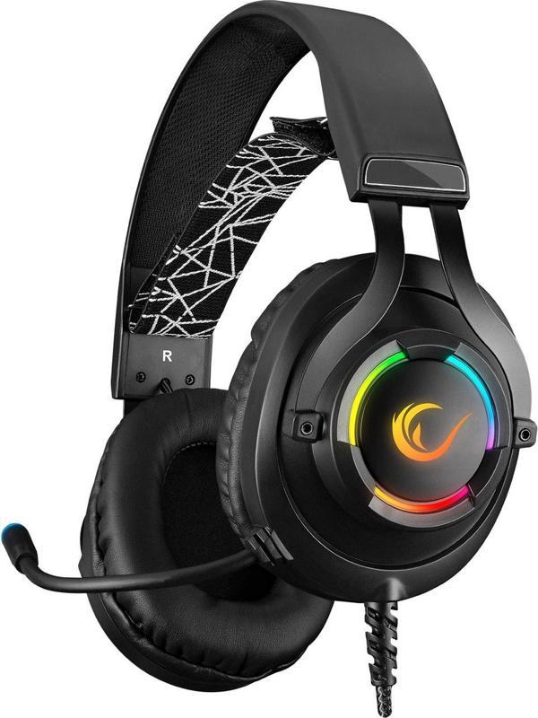 Rampage RM-K18 DOUBLE Siyah Usb 7.1 RGB Ledli Gaming Oyuncu Mikrofonlu Kulaklık - Image 1