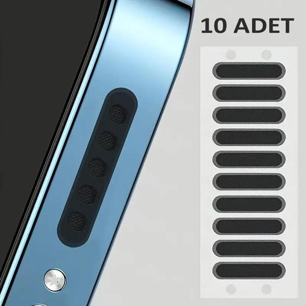 10 Adet Cep Telefonu Hoparlör Koruyucu  Toz Önleyici Yapıştırma - Image 1