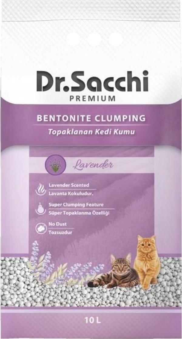 Dr.Sacchi Lavanta Bentonit Kedi Kumu 10 Lt - Image 1